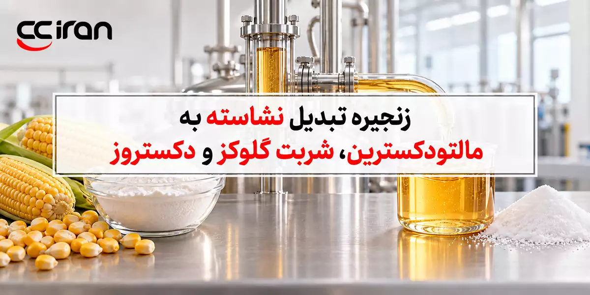زنجیره تبدیل نشاسته به مالتودکسترین، شربت گلوکز و دکستروز